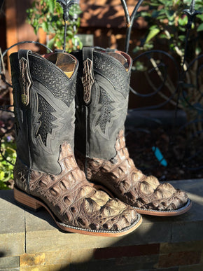 Men’s Exotic American Alligator Cowboy Boot (Grey)