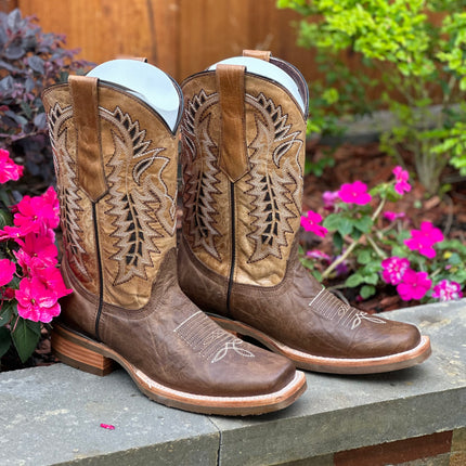 Cedro Camel Cowboy Boot Rubber Sole