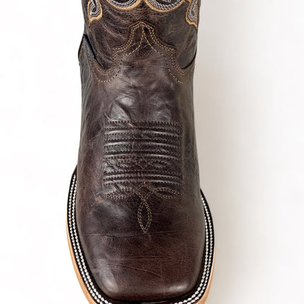 Leather Square Toe Cowboy Boot