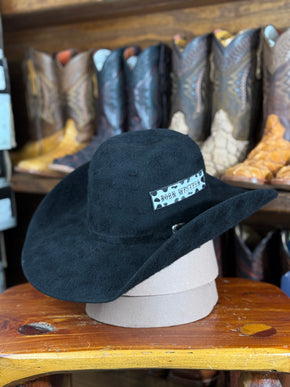 8x Black Rockem Cowboy Fur Felt Hat Grizzly