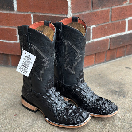 Men’s Exotic American Alligator Cowboy Boot Black