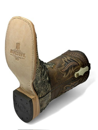 Men’s Exotic American Alligator Cowboy Boot (Natural)