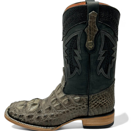 Men’s Exotic American Aligator Cowboy Boot ( Grey )