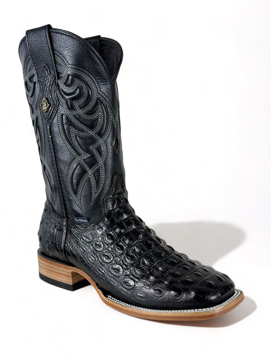 Crocodile Black Lomo De Nilo Print Cowboy Boot