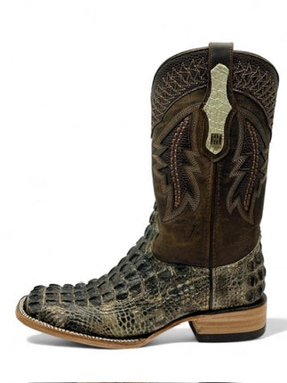 Men’s Exotic American Alligator Cowboy Boot (Natural)