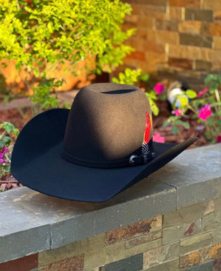 100x Black HomeTown Cowboy Felt Hat