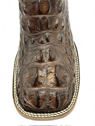 Men’s Exotic American Alligator Cowboy Boot (Brown)