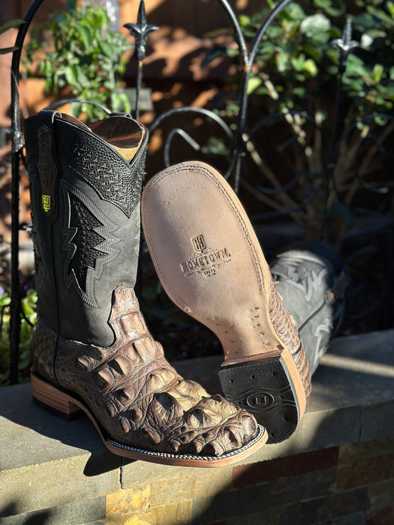Men’s Exotic American Alligator Cowboy Boot (Grey)