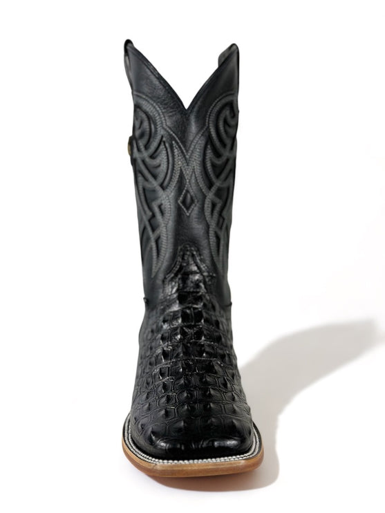 Crocodile Black Lomo De Nilo Print Cowboy Boot