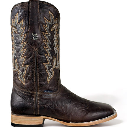 Leather Square Toe Cowboy Boot