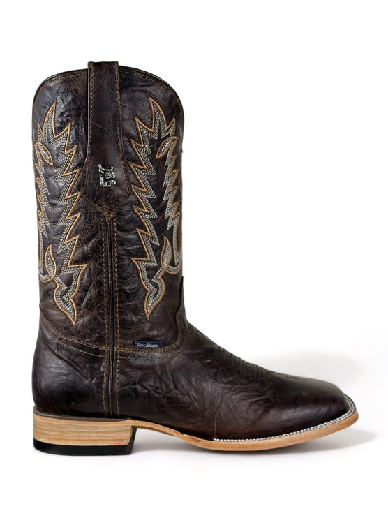 Leather Square Toe Cowboy Boot