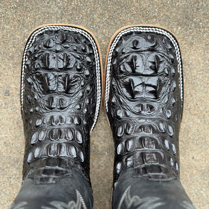 Men’s Exotic American Alligator Cowboy Boot Black