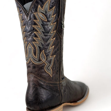 Leather Square Toe Cowboy Boot