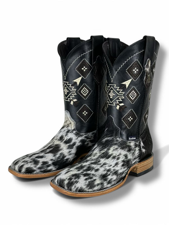 Aztec Cowhide Cowboy Boot