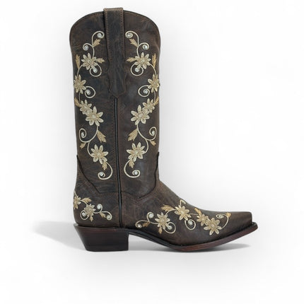 Bonita Cedro Tabaco Retro Cowgirl Boot