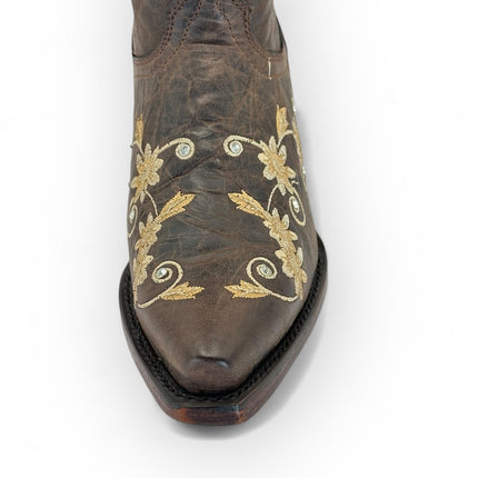 Bonita Cedro Tabaco Retro Cowgirl Boot