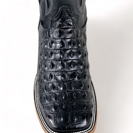 Crocodile Black Lomo De Nilo Print Cowboy Boot