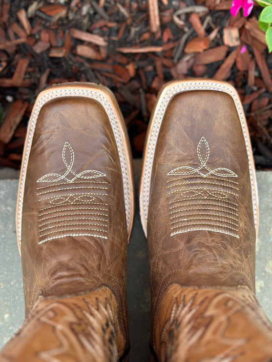 Cedro Camel Cowboy Boot Rubber Sole