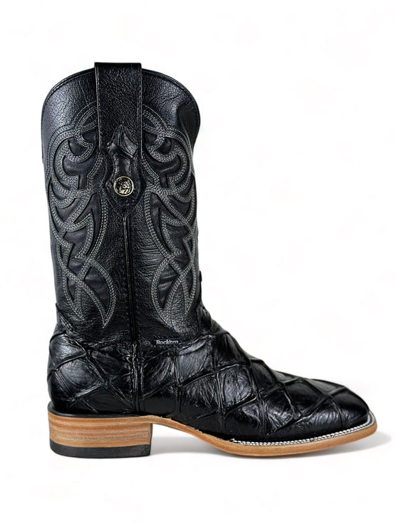 Pez Mar y Tierra Negra Cowboy Boot