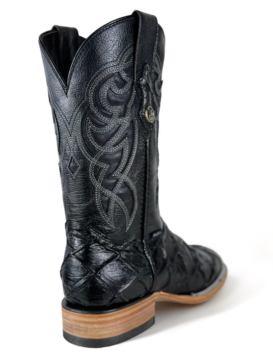 Pez Mar y Tierra Negra Cowboy Boot