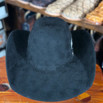 8x Black Rockem Cowboy Fur Felt Hat Grizzly