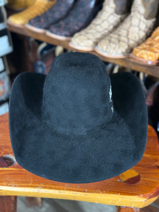 8x Black Rockem Cowboy Fur Felt Hat Grizzly
