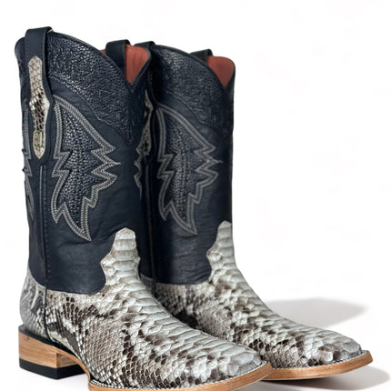 Exotic Python CowBoy Boot Natural HomeTown