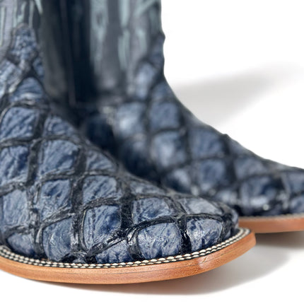Texas Pez Clon Azul Cowboy Boot