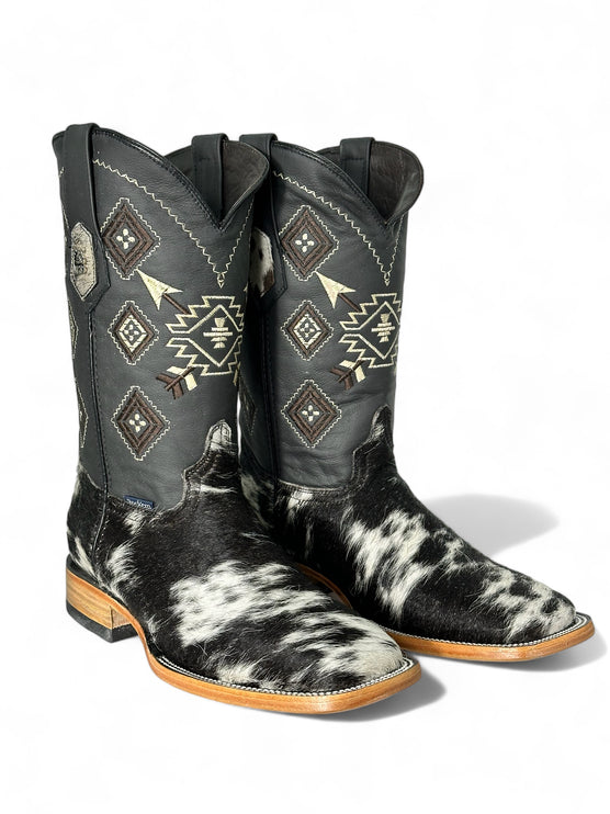 Aztec Cowhide Cowboy Boot