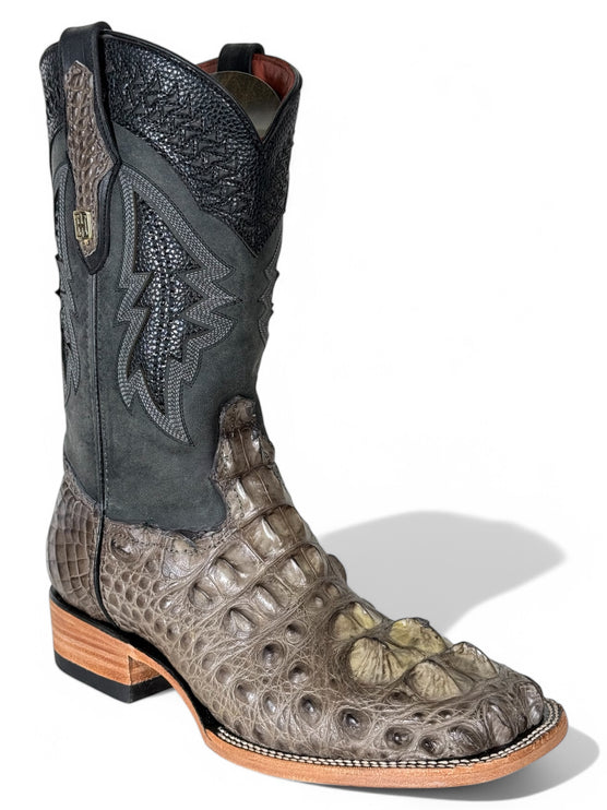 Men’s Exotic American Alligator Cowboy Boot (Grey)