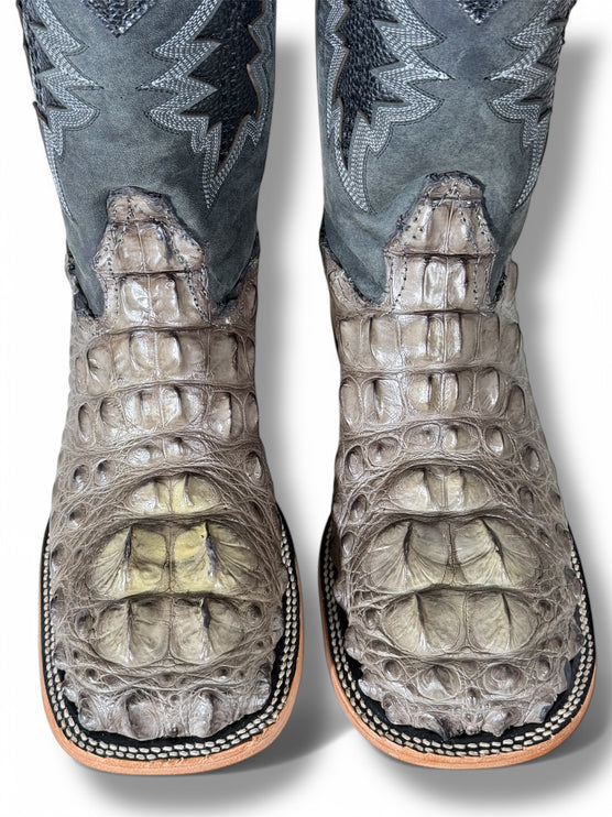 Men’s Exotic American Alligator Cowboy Boot (Grey)